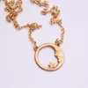 Hänge halsband Dainty Gold Crescent Moon Halsbandstjärna för kvinnor Boho Party Jewets Gifts Female Collier