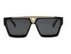 Uv protection men's and women's 1502 flat sunglasses trend all-matching luxury sunglasses