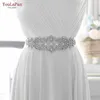 Wedding Sashes YouLaPan S26 Silver Bridesmaids Belt Bridal Belts And Womens Rhinestone For Black Formal Dresses Dress