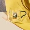 Wine Glasses Glass Artistic Self Portrait High Borosilicate Heat-resisting Fruit Juice Beverage Milk Tea Cup Office Water Quality