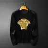 Luxury t shirt Med Sweatshirt Designer hoodie Fashion embroidery Gold velvet sweater Round neck pullover Casual mens bottom shirts hoodys