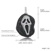 Pendant Necklaces 2023 Fashion High Quality Iced Skull Necklace With Tennis Chain Cubic Zirconia Hip Hop Gift For Men