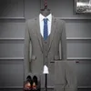 Mäns kostymer blazrar 2023 mode bröllopsklänning kostymer/män avslappnad affär 3 läcker uppsättning jas broek väst