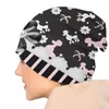 Berretti Poodles In Show Skullies Berretti Uomo Donna Inverno Caldo Slouchy Beanie Hat Cartoon Barboncino Berretto lavorato a maglia per sci