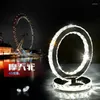 Table Lamps K9 Crystal Modern For Bedroom LED Lights Creative Bedside Lamp Round Desk Light AC110V AC220V