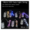LED -str￤ngar CR2032 Cellbatteri drivs 7ft 2m 20LED mini str￤ngljus vattent￤t ￤lva f￶r fest br￶llop droppleverans lampor light dhklv