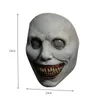 Masques de fête Halloween Horreur Blanc Vert Visage Exorciste Sourire Latex Clown Cosplay Cosplay Accessoires 230206