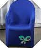 Housses de chaise Royal Blue Arm Lycra Spandex Cover Plastic Wedding Beach Stretch