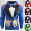 Hood's Hoodies Brand Men Suits Kerstmis 3D Gedrukte truishirts Lange mouwen Suite Blazers Jacket Design Prom Party Stage kostuums