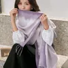 Scarves 2023 Autumn Winter Scarf Korean Warm Women's Shawl Bib Imitation Cashmere Printed