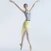Стадия носить сказочные балетные танцевальные шифоновые юбки для взрослых балетной одежды танцорная одежда костюма Skating Lyrical Wrap JL2315