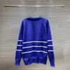 xinxinbuy m￤n designer hoodie tr￶ja brev jacquard bomull casual mode kvinnor svart bl￥ m-2xl