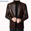 Herrläder faux läder män läderdräkt jacka män smal passform blazer kappa män mode läderjacka streetwear casual blazer jackor manlig ytterkläder mens 230204