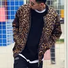 Męskie garnitury Blazers Leopard Baseball Kurtka baseballowa styl mody męski Klasyczny osobowość Hip Hop Płaszcz Klub nocny fryzjer 230206