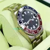 Original Box WATCH GMT-II 116719 BLRO PEPSI 18K White Gold Box Papers NEW Mechanical Automatic mens BF watcheS225E