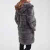 Femmes fourrure Faux Maylofuer haute qualité pleine peau vrai Rex manteau femmes pour l'hiver avec coton chaud manteaux véritable vestes à capuche