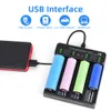 Cell Phone Chargers Essager 18650 Battery Charger Universal Rechargeable Battery Charging For AA AAA Lithium Li ion USB Batteries Charger 4 2 Slot 230206