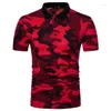 Men's Polos Zogaa Polo Shirt Brand Summer Camouflage Tops Male Short Sleeve Slim Military Para Turn-down Collar Hombre