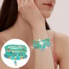 Bracelet or diamant boucles d'oreilles pour femmes fleur ensemble de bijoux bohème Bracelets extensibles 6 ensembles femmesBangle Lars22