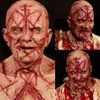 Party Masks Scary Balls Blood Scar Horror Bloody Headgear 3D Realistic Human Face Emulsion Latex vuxna andas Masque 230206