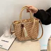 Evening Bags Women's Shoulder Crossbody Luxury Bag Simple Knitting Soft Summer Straw Korean