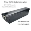 Rhino 21700 Intube Battery Box 48V 52V Custodia per batteria vuota con supporto per cella 60 pezzi 21700