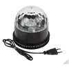 Laser Lighting 15W 2In1 Voiceactivated Rgb Crystal Magic Ball 48 Leds Stage Effect Light Lamp Led For Disco Party Drop Delivery Light Dhkcw