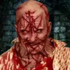 Party Masks Scary Balls Blood Scar Horror Bloody Headgear 3D Realistic Human Face Emulsion Latex vuxna andas Masque 230206