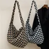 nuova borsa popolare borsa a tracolla versatile a quadri triangolari versione borsa a tracolla casual di grande capacità