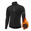 Hommes cyclisme veste hiver thermique polaire vélo vtt vélo de route vêtements coupe-vent imperméable Long Jersey garder au chaud manteau