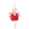 Kerstdecoraties Plush Angel met hart hangerse decoratieve hangende beeldjes ornamenten vakantiegeschenk