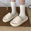 Zapatillas Mujer Antideslizante Suela Gruesa Hogar Interior Baño Pareja Casual Playa Toboganes Mujer Verano Sandalias EVA