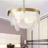 Lámparas colgantes Luces modernas Metal Vidrio Oro Lámpara colgante Arte nórdico Hogar creativo Salón Comedor Cocina Accesorio de luz