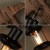 Duvar lambası Vintage Odun Demir Cam Hafif Pot Restoran Bar Cafe Creative Industrial Sconce