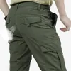 Men's Pants Men's Waterproof Outdoor Tactical Pants Multi-pocket Breathable Lightweight Pants Army Casual Long Trouser Quick Dry Cargo Pants 230204