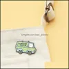 Broches Broches Vert Voiture Émail Pins Le Mystère Hine Badges Soe Trouble Pour Femmes Sac À Dos Épinglette Dessin Animé Mignon Bijoux Cadeaux Dhplw