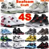 4 Seafoam Se Craft Photon Dust Basketball Shoes Mens Red Cement Infrared Bred Messy Room Midnight Navy Violet Ore Military Black Purple Black Canvas Sports Sneakers