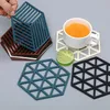 Tapis de Table creux pour tasse de thé, isolation en Silicone haute température, bol antidérapant et Anti-brûlure