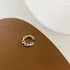 Orecchini con retro elegante catena in metallo carino oro argento colore piccola clip a C per le donne gioielli coreani giapponesi con ciondoli orecchio 2023