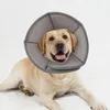 Colliers de chien collier de cône réglable récupération douce pour animaux de compagnie pour chiens et chats autocollant magique de protection après