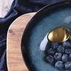 ディナーウェアセット絶妙なセラミックダークブルーステーキプレート北欧海洋シリーズ不規則な朝食フルーツ料理キッチンデスクトップ