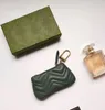 7A Kalite Para Çantası Anahtar Cüzdan Pochette Küçük Koruma Tasarımcısı Moda Ruj Çantaları Kadınlar Erkek Anahtar Ring Kredi Kartı Tutucu Lüks Mini Cüzdanlar Çanta Charm 7 Renk