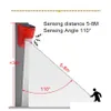 Andra solskenljus Alarmljus 110dB 6 LED -lampvattent￤ta varningsljud med r￶relsessensor Drop Leveransbelysning Reable Ener Dhzjm