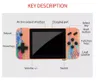 Portabla spelspelare Portable Video Game Console Handheld Game Player 800 Retro Classic Games AV Output 3,5 tum 8 -bitar Pocket Consola For Kid Gift 230206