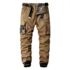 Pantalon militaire pour hommes, décontracté, coton, couleur unie, Cargo, plein air, Trekking, voyage, multi-poches, pantalon de travail