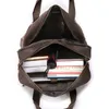 Aktentaschen Businesstasche Herrenhandtasche Vintage Crazy Horse Leder Laptop Aktentasche Single Shoulder Messenger