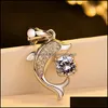 Pendentif Colliers Dauphin Collier Saint Valentin Cadeau Bijoux De Luxe Sier Amour Dames Fille Fête D'anniversaire Yzedibleshop Drop Deliver Dhs6F