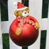 クリスマスの装飾ペンダントドロップ装飾ソフトセラミックボール漫画サンタクロース雪だるまエルクベアの木ぶら下がっている装飾