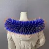 スカーフQearlstar 2023 Faux Fur Collar Winter Warm Super Luxury Big Scarf for Female Men Kids Jacket