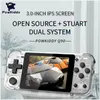 Portable Game Players POWKIDDY Q90 3-inch IPS screen Handheld console dual open system game console 16 simulators retro PS1 kids gift 3D games 230206